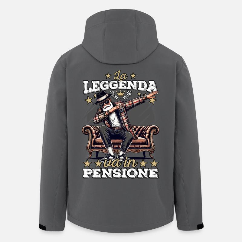 Legend Retires Retiree Retirement - Men’s Recycled Softshell Jacket by Stanley/Stella - anthracite