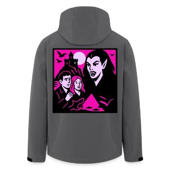 Comtesse vampire - Veste softshell homme en polyester recyclé Stanley/Stella - charbon - Dos - AI Model Male 185 light (185cm)