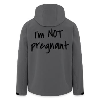I'm not pregnant - Men’s Recycled Softshell Jacket by Stanley/Stella - anthracite - Back - AI Model Male 185 light (185cm)