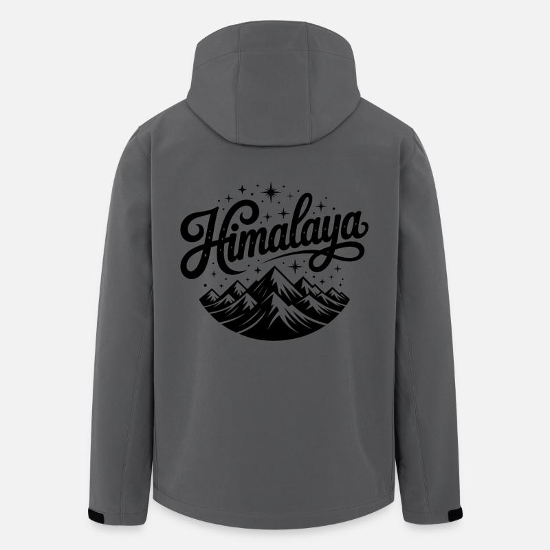 Himalaya - Conception de souvenirs - Veste softshell homme en polyester recyclé Stanley/Stella - charbon