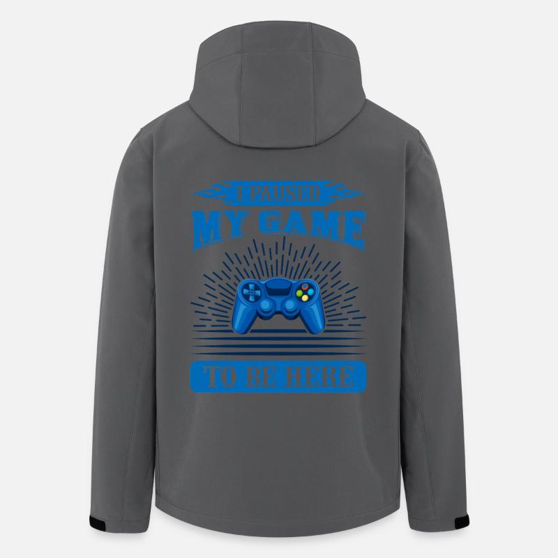 Gamer Pause Wunschdesign - Recycelte Männer Softshell-Jacke von Stanley/Stella - Anthrazit