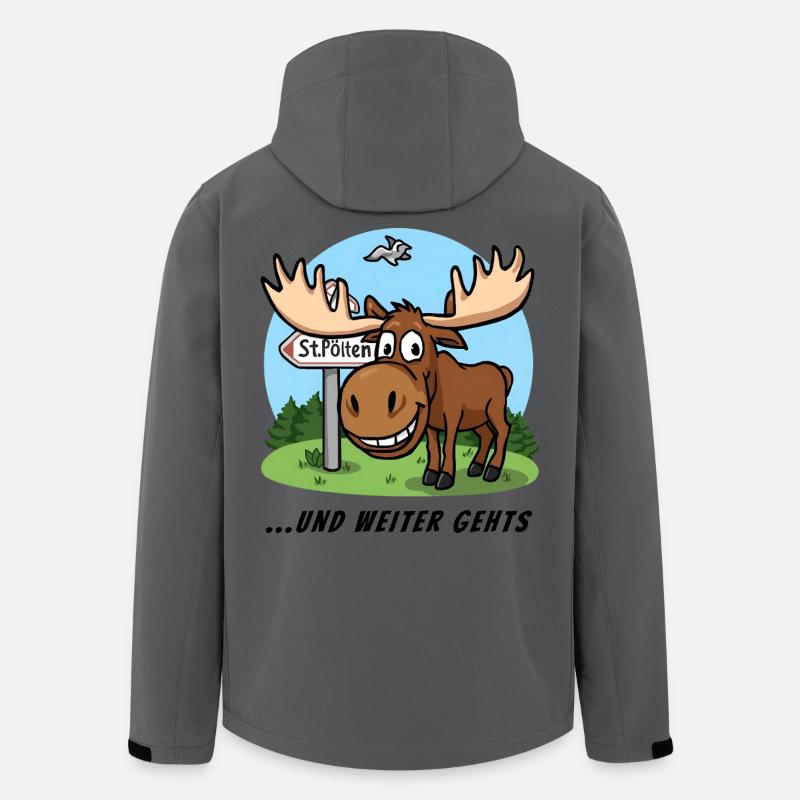 Emil ...und weiter geht's - Recycelte Männer Softshell-Jacke von Stanley/Stella - Anthrazit