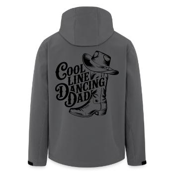Danse en ligne Papa danse Danse en ligne - Veste softshell homme en polyester recyclé Stanley/Stella - charbon - Dos - AI Model Male 185 light (185cm)