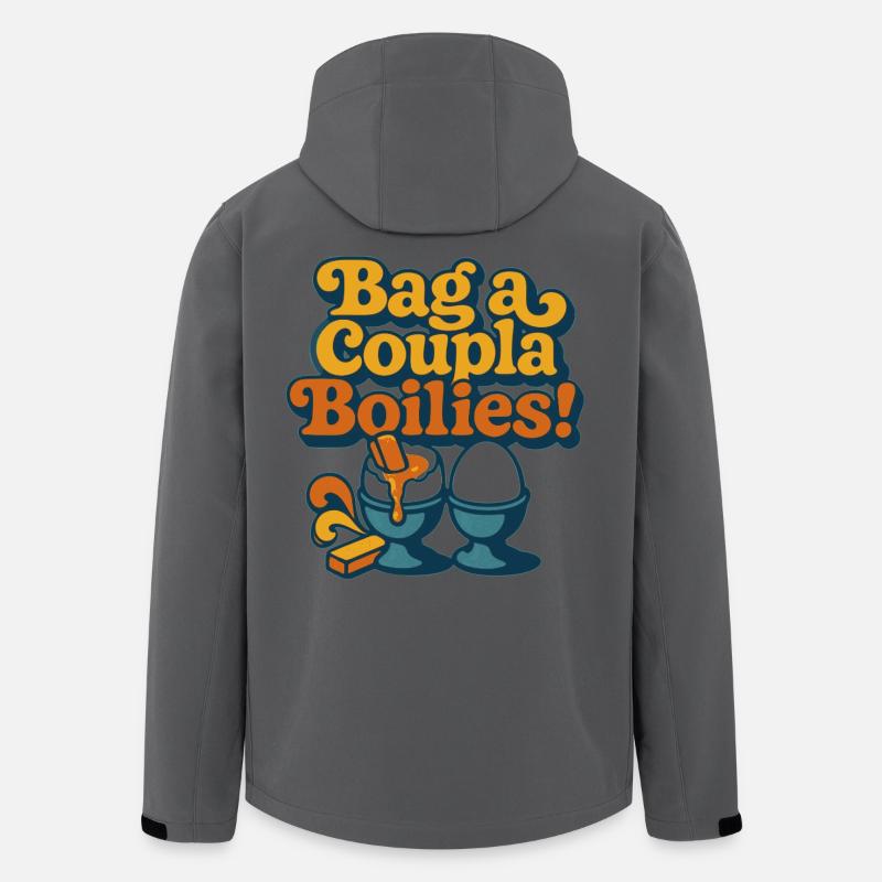 Schnapp dir ein paar Boilies! - Recycelte Männer Softshell-Jacke von Stanley/Stella - Anthrazit