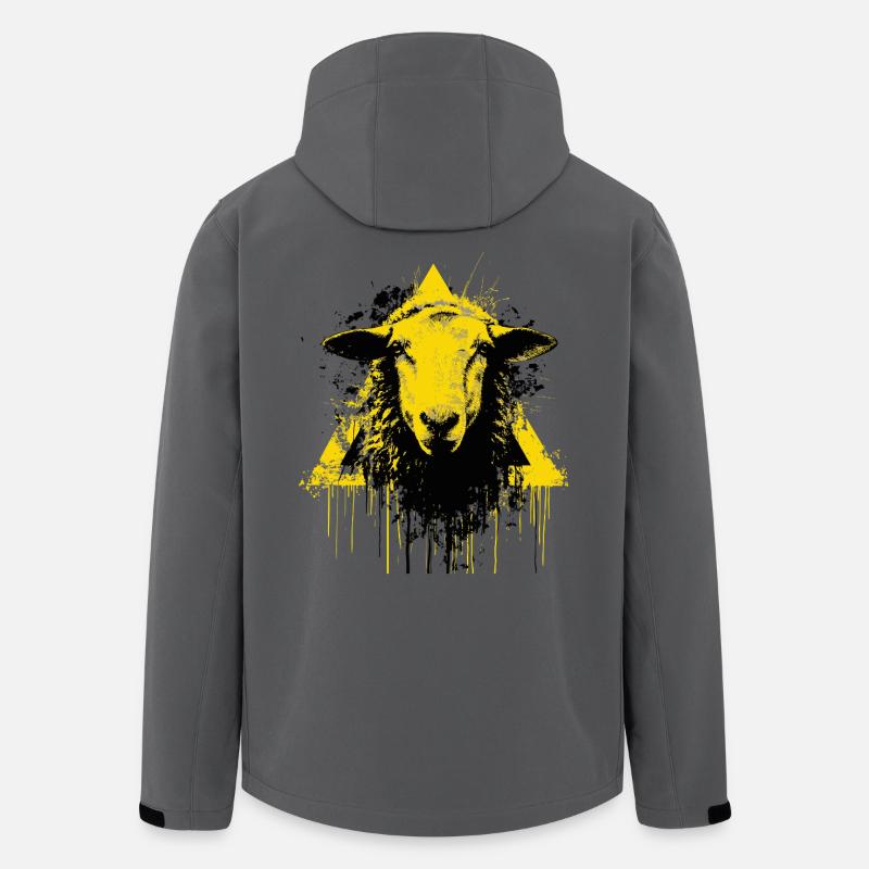 Cool sheep - Men’s Recycled Softshell Jacket by Stanley/Stella - anthracite
