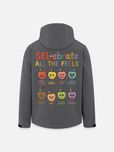 SEL Lehrer für sozial-emotionales Lernen - Recycelte Männer Softshell-Jacke von Stanley/Stella - Anthrazit