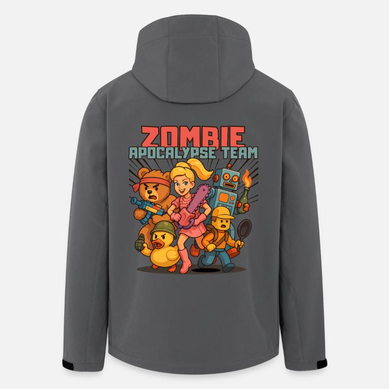 Das Zombie-Apokalypse-Team - Recycelte Männer Softshell-Jacke von Stanley/Stella - Anthrazit