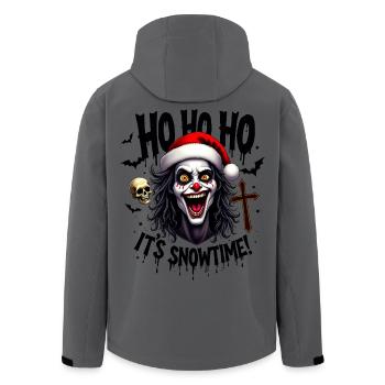 Psycho Clown Santa Horror - Men’s Recycled Softshell Jacket by Stanley/Stella - anthracite - Back - AI Model Male 185 light (185cm)