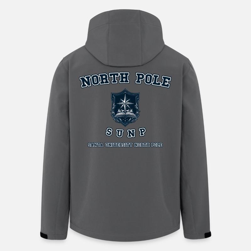 North Pole Universit - Recycelte Männer Softshell-Jacke von Stanley/Stella - Anthrazit