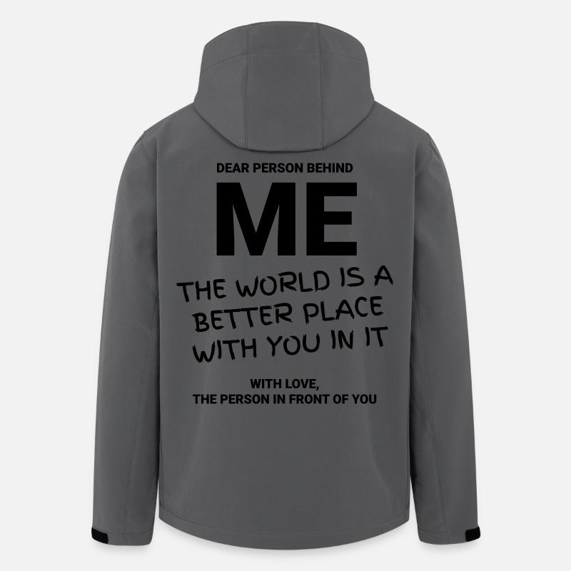 DEAR PERSON BEHIND ME - Recycelte Männer Softshell-Jacke von Stanley/Stella - Anthrazit