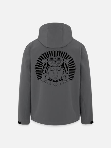Aztec Dragon King (Black) - Men’s Recycled Softshell Jacket by Stanley/Stella - anthracite