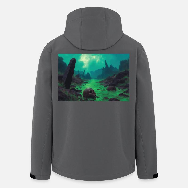 Dark Fantasy Horror Illustration - Recycelte Männer Softshell-Jacke von Stanley/Stella - Anthrazit