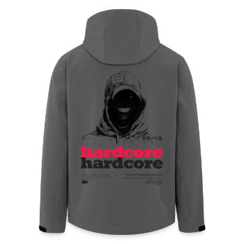 Texte hardcore - Veste softshell homme en polyester recyclé Stanley/Stella - charbon - Dos - AI Model Male 185 light (185cm)