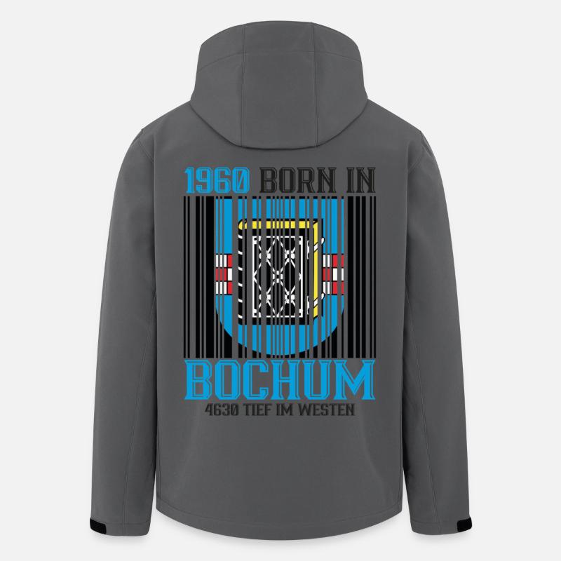 1960 Bochum Schild Emblem - Recycelte Männer Softshell-Jacke von Stanley/Stella - Anthrazit