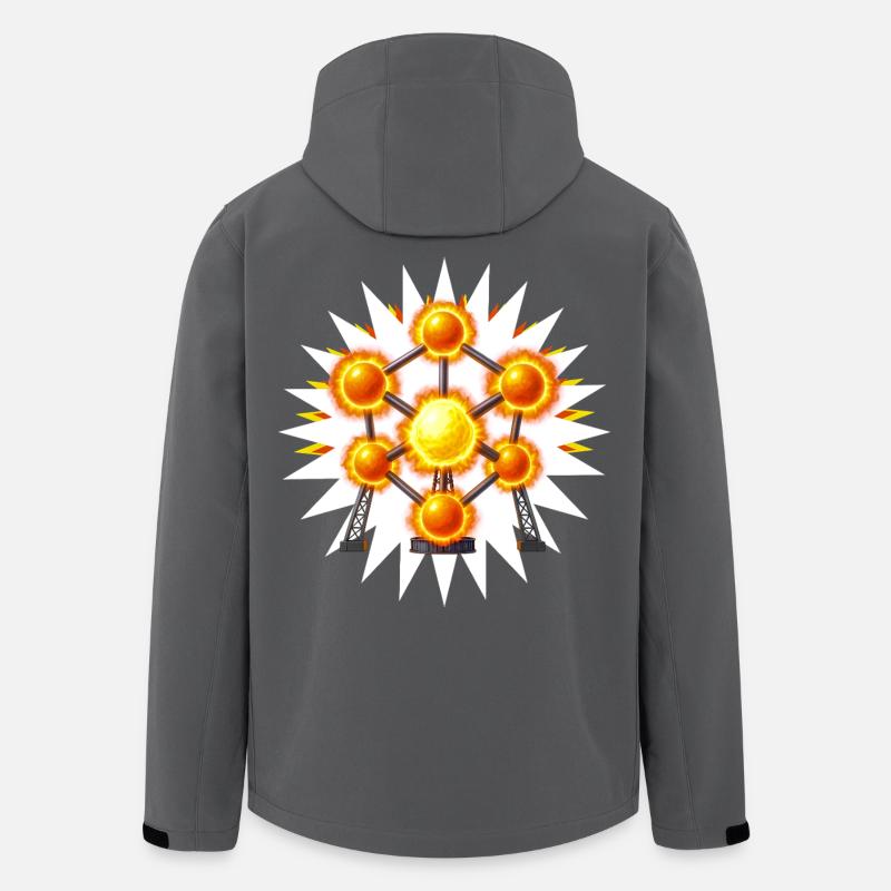 ATOMFUSION – Belgien - Recycelte Männer Softshell-Jacke von Stanley/Stella - Anthrazit