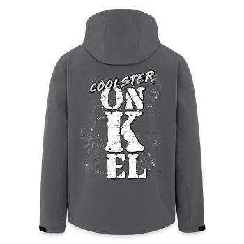 onkel - Recycelte Männer Softshell-Jacke von Stanley/Stella - Anthrazit - Hinten - AI Model Male 185 light (185cm)