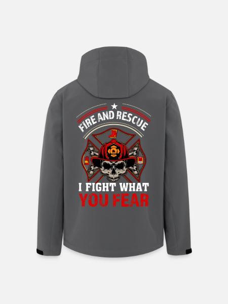 Feuerwehr - Recycelte Männer Softshell-Jacke von Stanley/Stella - Anthrazit