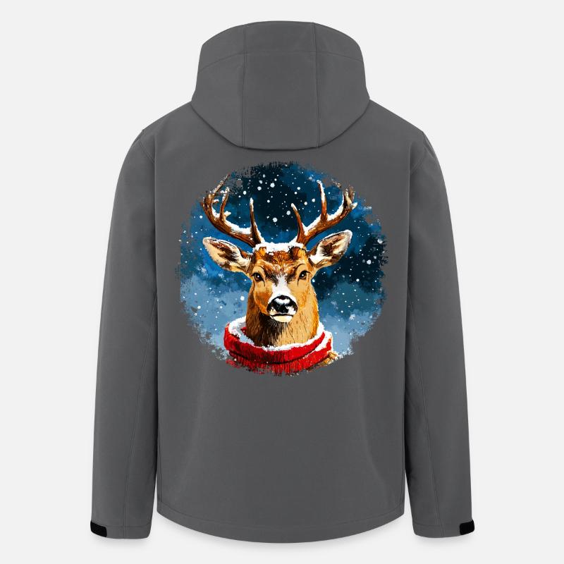 Hirsch Style - Recycelte Männer Softshell-Jacke Discoverer von Stanley/Stella - Anthrazit