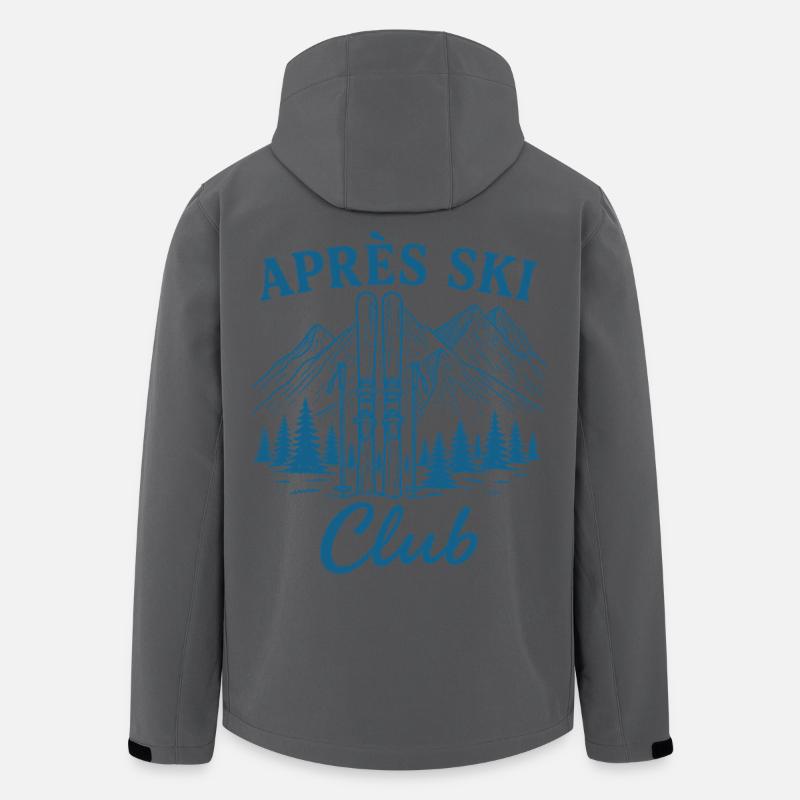 Après Ski Club - Recycelte Männer Softshell-Jacke von Stanley/Stella - Anthrazit