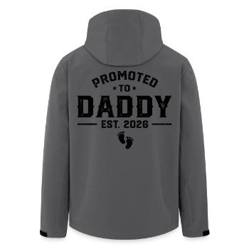 Daddy Est 2026 – Lustiges Papa  - Recycelte Männer Softshell-Jacke von Stanley/Stella - Anthrazit - Hinten - AI Model Male 185 light (185cm)