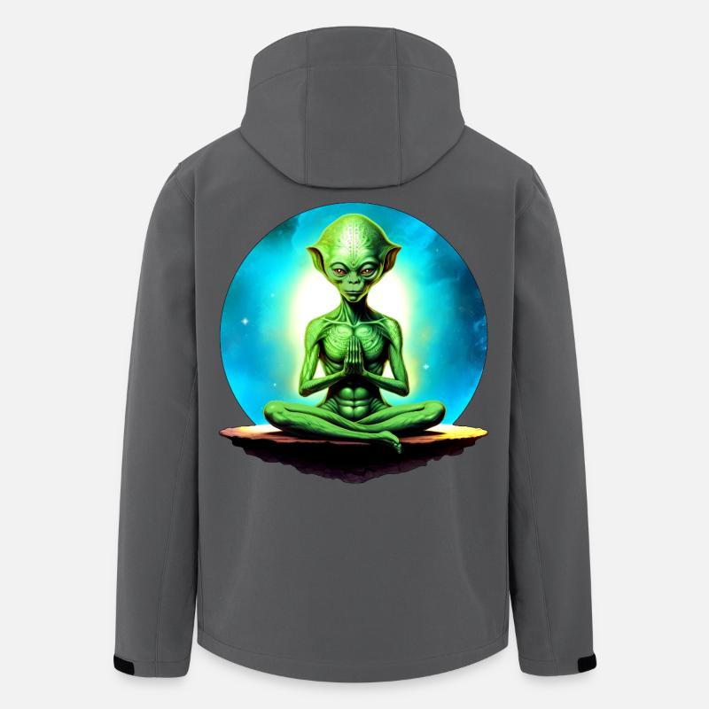 Aliens Yoga - Recycelte Männer Softshell-Jacke von Stanley/Stella - Anthrazit