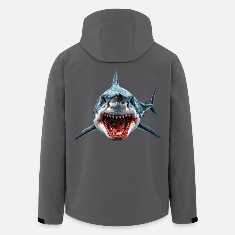 Requin - Veste softshell homme en polyester recyclé Stanley/Stella - charbon