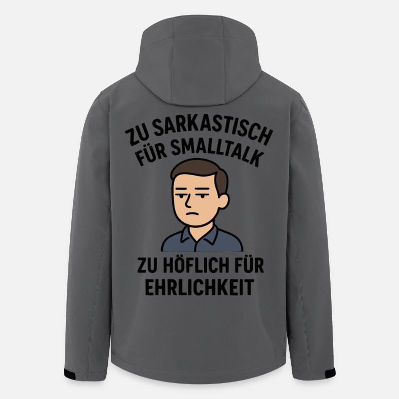 Sarkastisch - Höflich - Recycelte Männer Softshell-Jacke von Stanley/Stella - Anthrazit