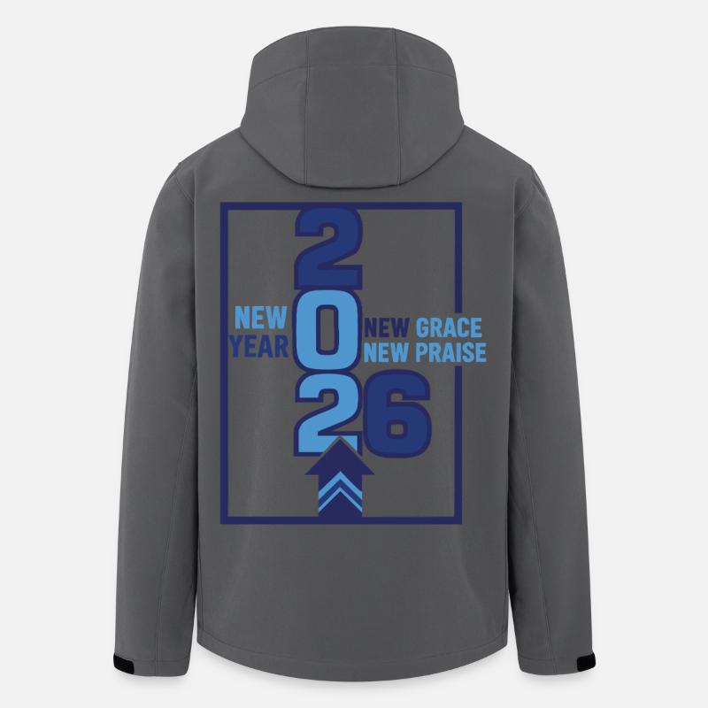 Neujahr 2026 Neue Anmut Neues Lob - Recycelte Männer Softshell-Jacke von Stanley/Stella - Anthrazit