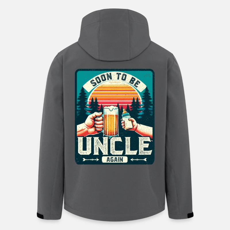 Uncle again, uncle-to-be, future uncle - Men’s Recycled Softshell Jacket by Stanley/Stella - anthracite