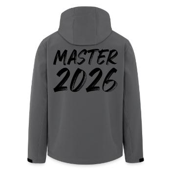 Master 2026 - Recycelte Männer Softshell-Jacke von Stanley/Stella - Anthrazit - Hinten - AI Model Male 185 light (185cm)