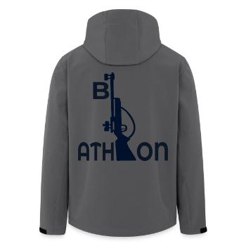 Biathlon sport d’hiver - Veste softshell homme en polyester recyclé Stanley/Stella - charbon - Dos - AI Model Male 185 light (185cm)