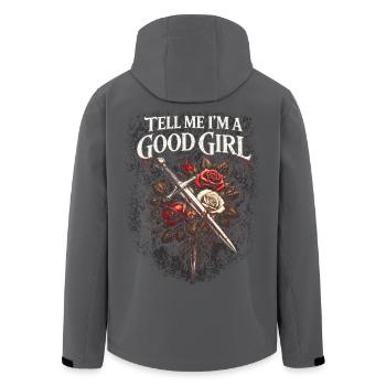 Dark Romance Booktok Tell Me I'm A Good Girl - Recycelte Männer Softshell-Jacke von Stanley/Stella - Anthrazit - Hinten - AI Model Male 185 light (185cm)