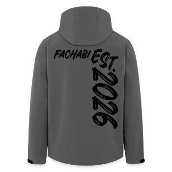 Fachabi 2026 - Men’s Recycled Softshell Jacket by Stanley/Stella - anthracite - Back - AI Model Male 185 light (185cm)