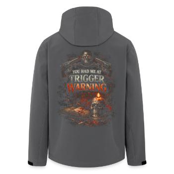 Dark Romance Booktok You Had Me At Trigger Warning - Recycelte Männer Softshell-Jacke von Stanley/Stella - Anthrazit - Hinten - AI Model Male 185 light (185cm)