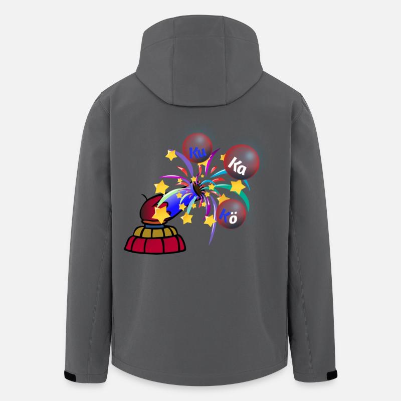 Ku Ka Kö - Festzauber Fasching Karneval - Recycelte Männer Softshell-Jacke von Stanley/Stella - Anthrazit