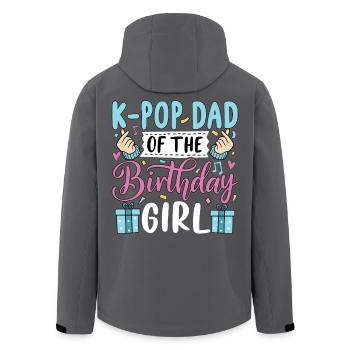 K-Pop Dad Of The Birthday Girl - Recycelte Männer Softshell-Jacke von Stanley/Stella - Anthrazit - Hinten - AI Model Male 185 light (185cm)