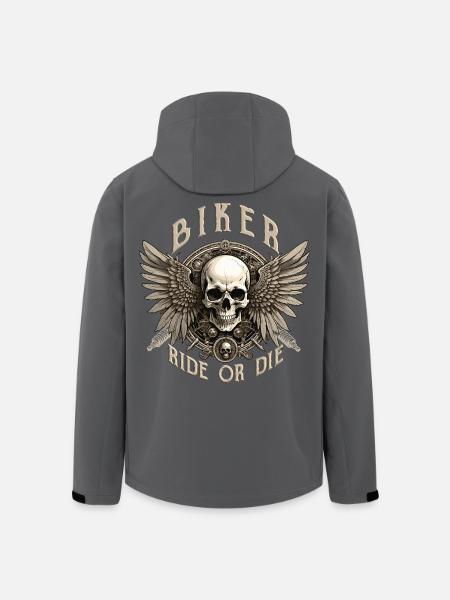 BIKER - Recycelte Männer Softshell-Jacke von Stanley/Stella - Anthrazit