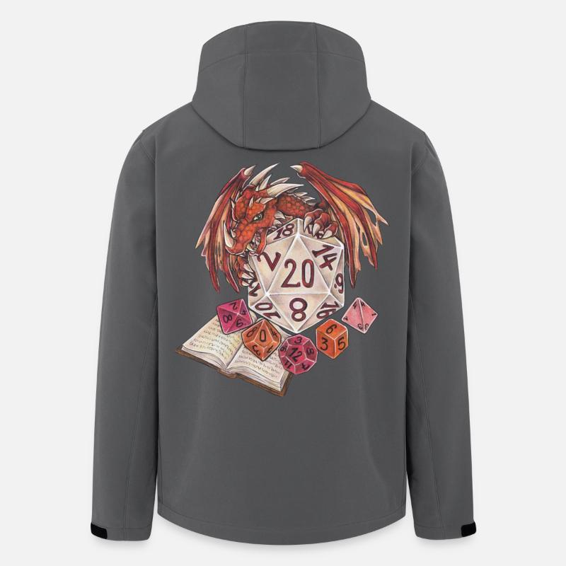 Rollenspiel Tabletop D20 Würfel Game Master - Recycelte Männer Softshell-Jacke von Stanley/Stella - Anthrazit