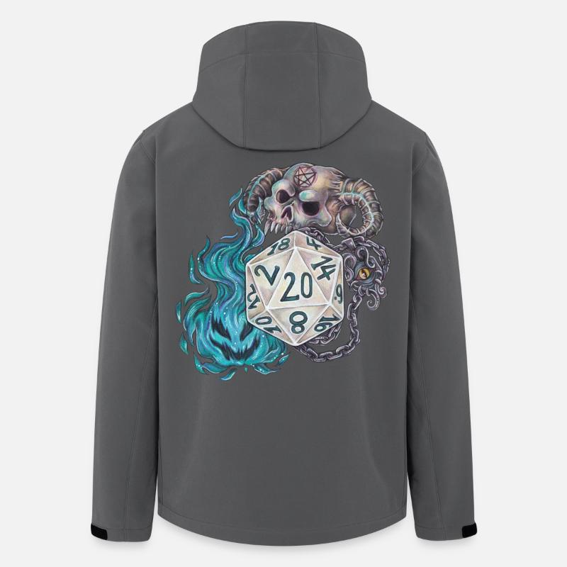 Rollenspiel Tabletop D20 Würfel Geschenk Warlock - Recycelte Männer Softshell-Jacke von Stanley/Stella - Anthrazit