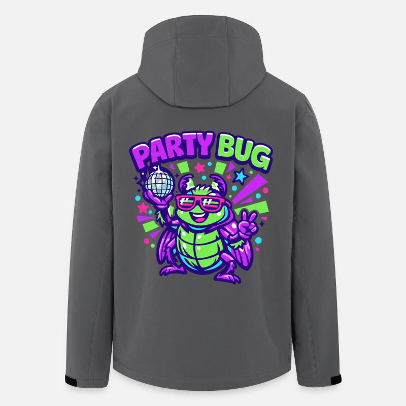 Party Bug  - Recycelte Männer Softshell-Jacke von Stanley/Stella - Anthrazit