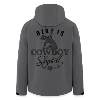 Dirt is Cowboy Stardust Westernreiter Geschenk - Recycelte Männer Softshell-Jacke von Stanley/Stella - Anthrazit - Hinten - AI Model Male 185 light (185cm)