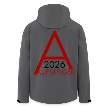 Aufsteiger 2026 Aufstieg - Recycelte Männer Softshell-Jacke von Stanley/Stella - Anthrazit - Hinten - AI Model Male 185 light (185cm)