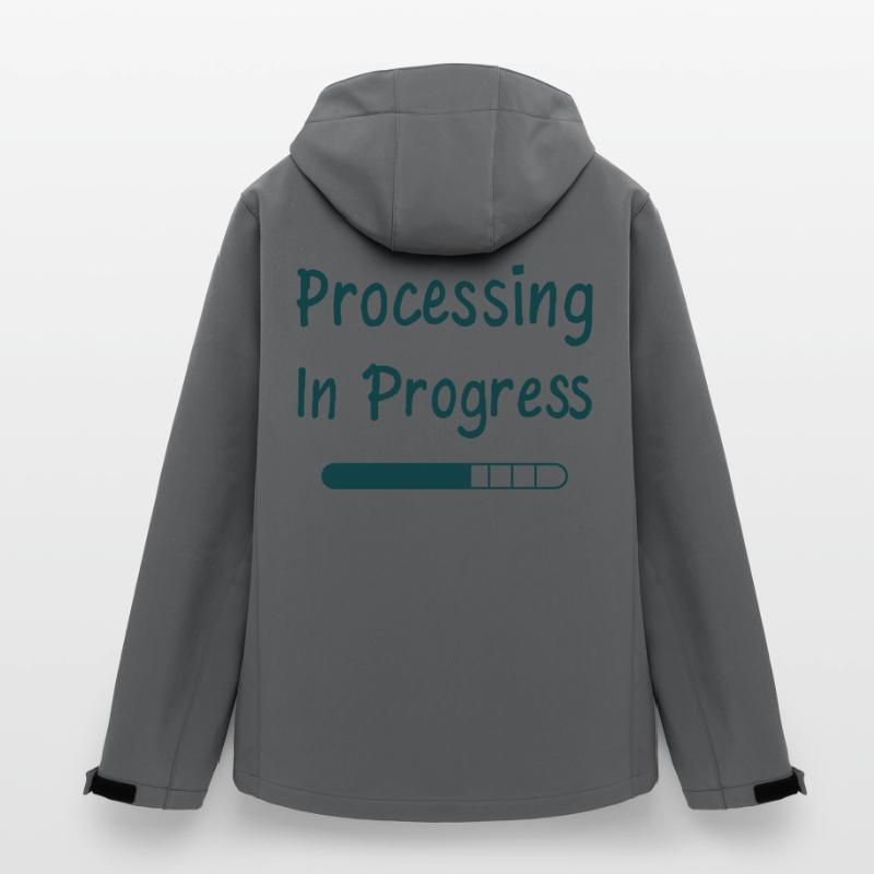 Processing In Progress Loading Bar Statement Men’s Recycled Softshell Jacket by Stanley/Stella