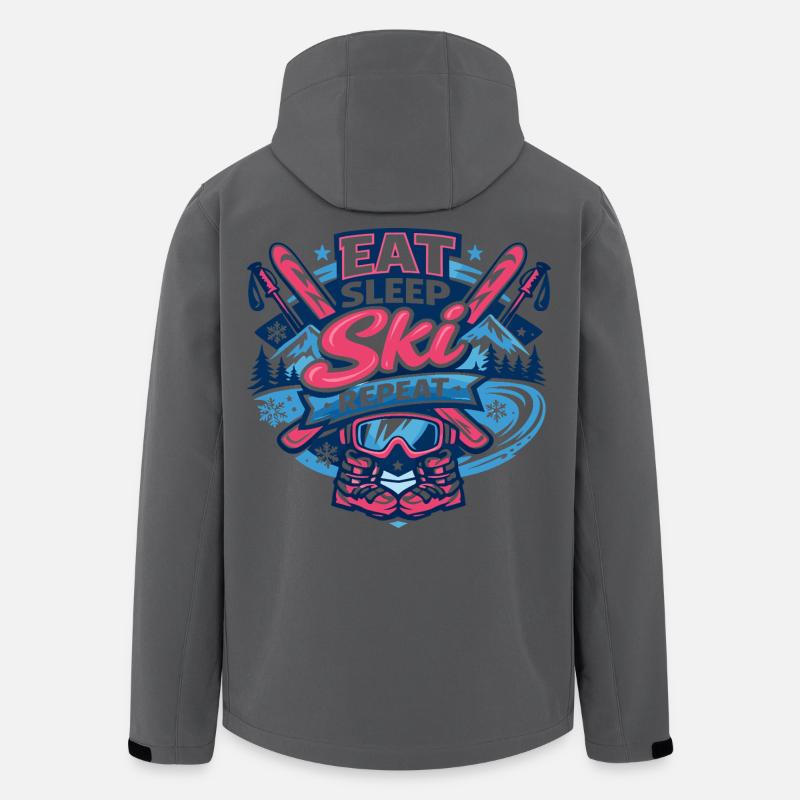 spise ski - Softshelljakke herre i resirkulert polyester Discoverer Stanley/Stella - kull