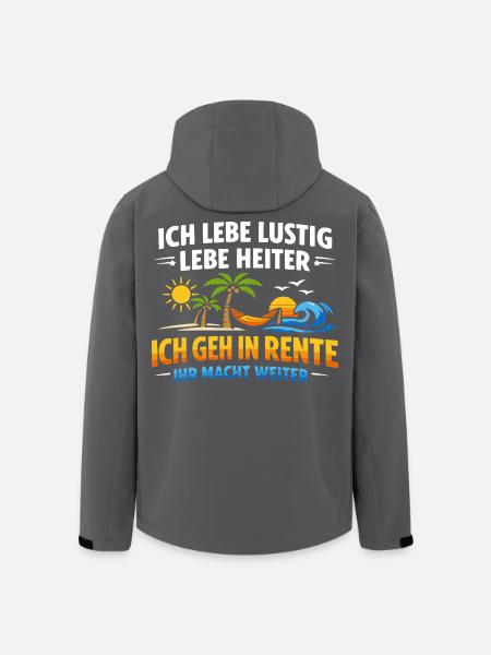 Rente 2026 Rentner Rentnerin - Recycelte Männer Softshell-Jacke von Stanley/Stella - Anthrazit