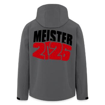 Meister 2026 Meisterschaft - Recycelte Männer Softshell-Jacke von Stanley/Stella - Anthrazit - Hinten - AI Model Male 185 light (185cm)