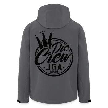 Team Bräutigam JGA 2026 Junggesellenabschied  - Recycelte Männer Softshell-Jacke von Stanley/Stella - Anthrazit - Hinten - AI Model Male 185 light (185cm)