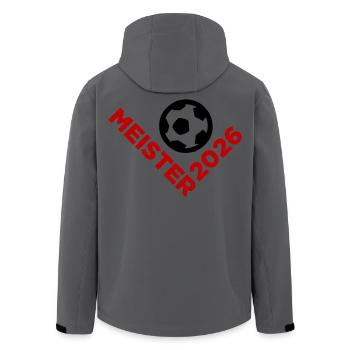 Meister 2026 Meisterschaft - Recycelte Männer Softshell-Jacke von Stanley/Stella - Anthrazit - Hinten - AI Model Male 185 light (185cm)