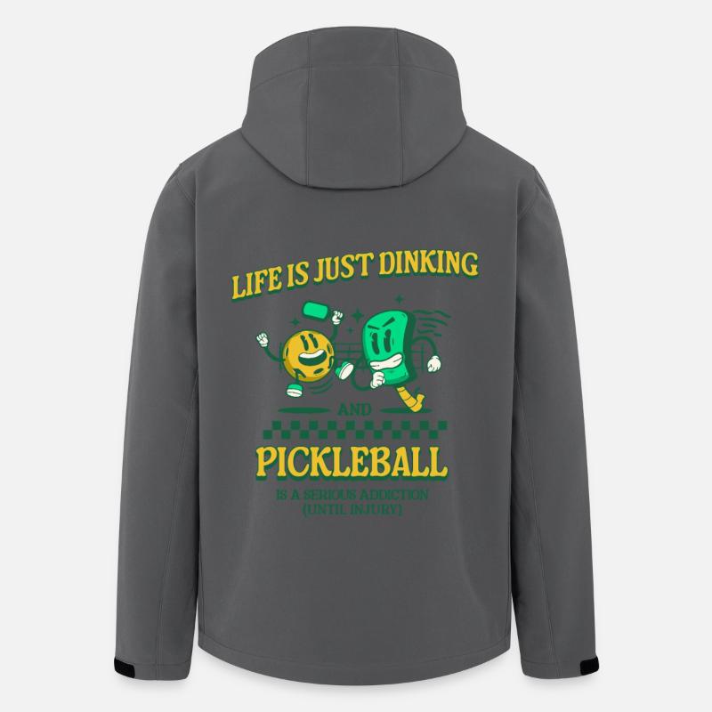 Das Leben ist einfach nur Pickleball trinken - Recycelte Männer Softshell-Jacke von Stanley/Stella - Anthrazit