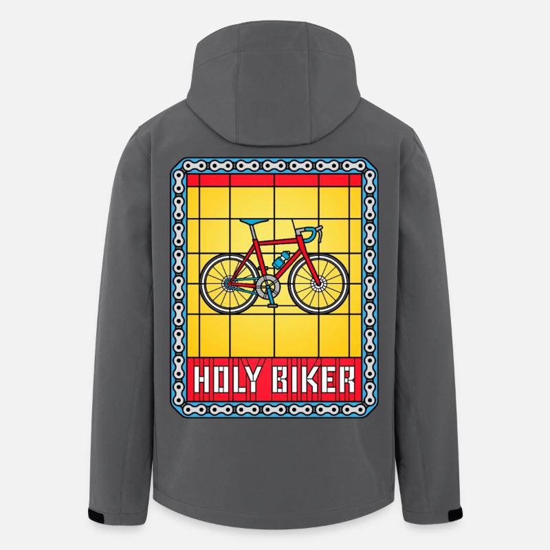 Fahrrad-Buntglasfenster - Recycelte Männer Softshell-Jacke von Stanley/Stella - Anthrazit